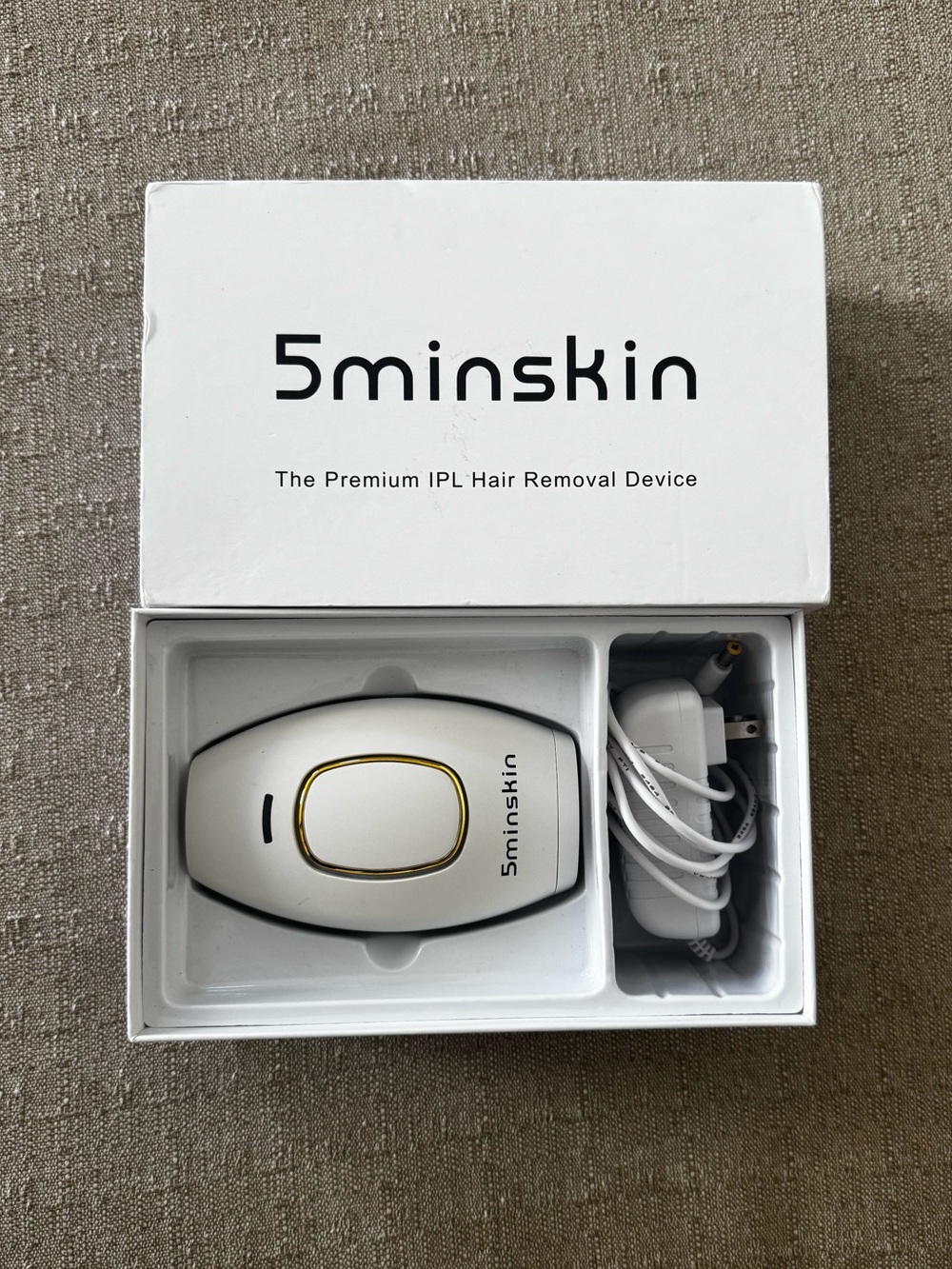 5minskin IPL Hair Removal Device White Corded Electric Model Premium